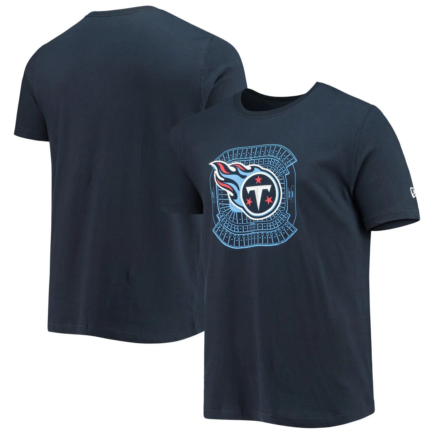 Мужская темно-синяя футболка Tennessee Titans Stadium New Era