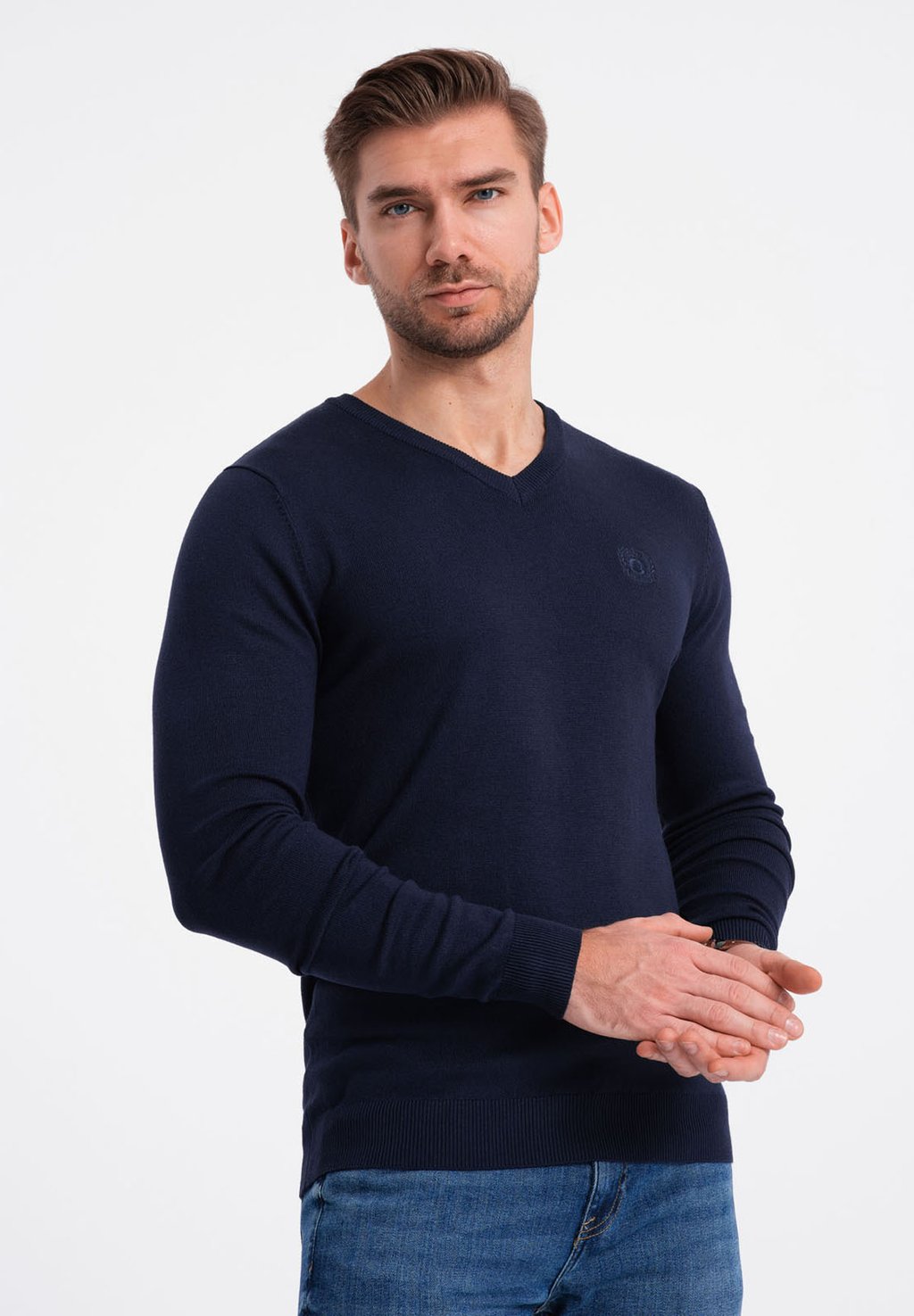 цена Вязаный свитер SWBS Ombre, цвет navy blue