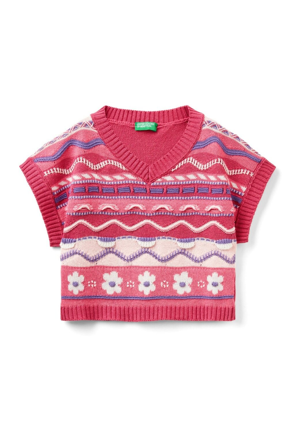 

Футболка с принтом United Colors of Benetton, разноцветная
