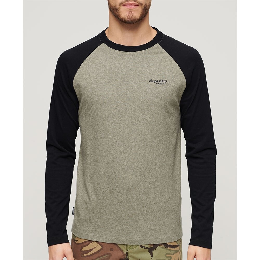 

Лонгслив Superdry Essential Baseball, серый