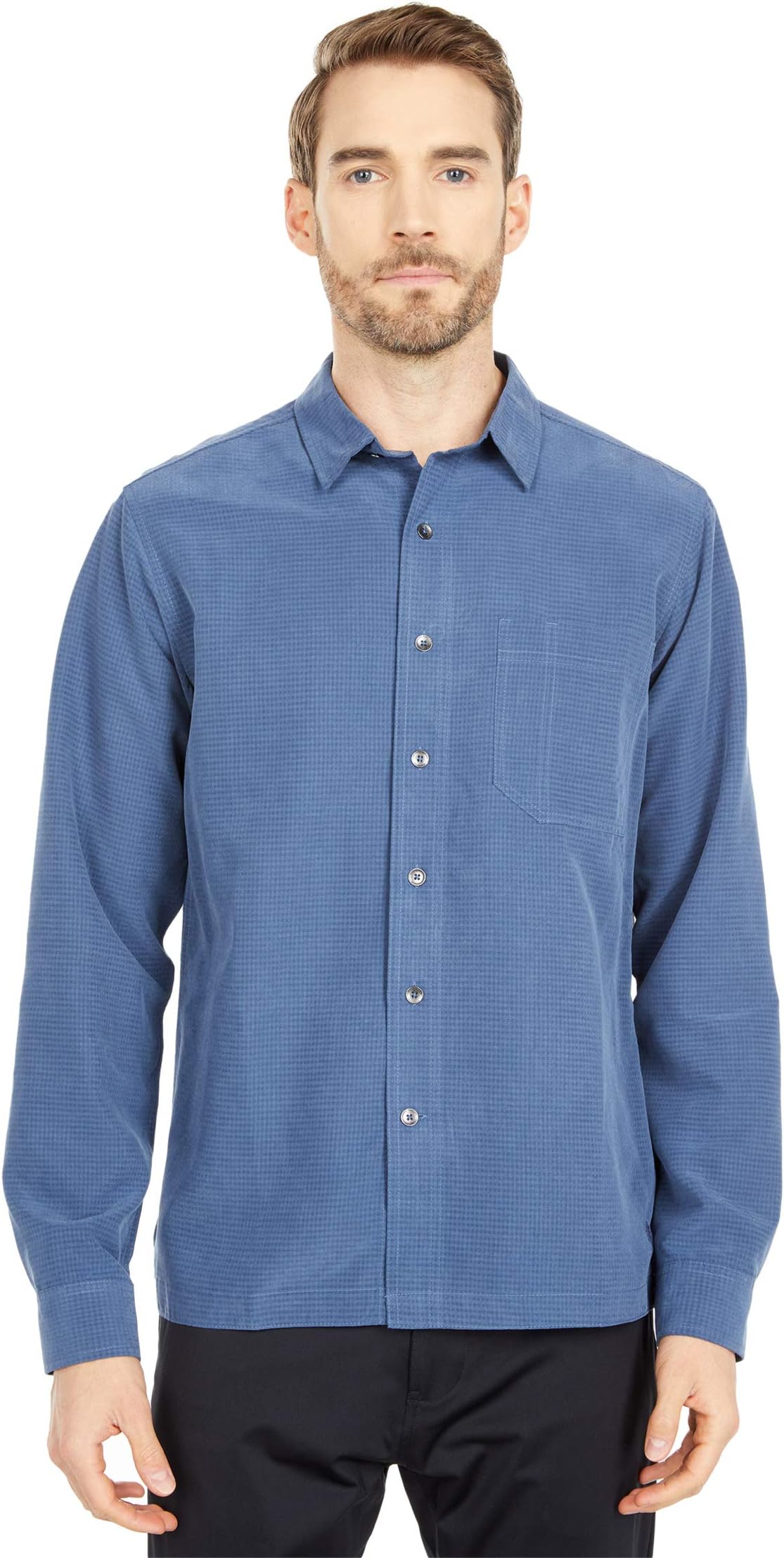 Рубашка Desert Pucker Dry Long Sleeve Royal Robbins, цвет Collins Blue