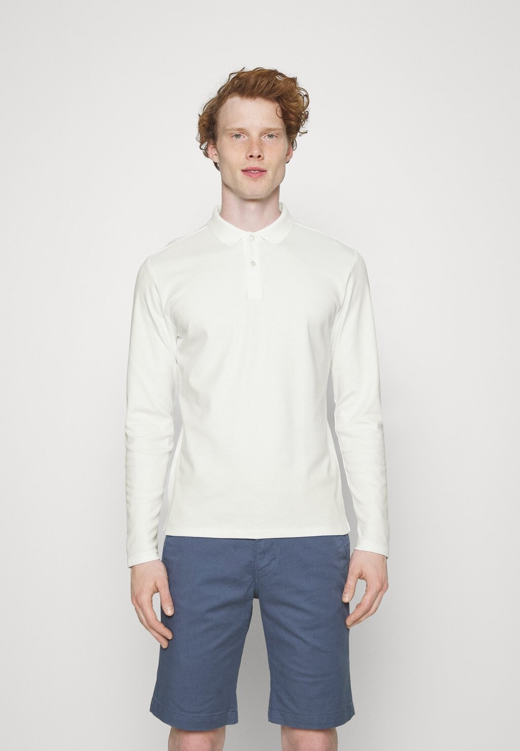 

Рубашка поло Toulouse Ls B Noos Selected, цвет bright white