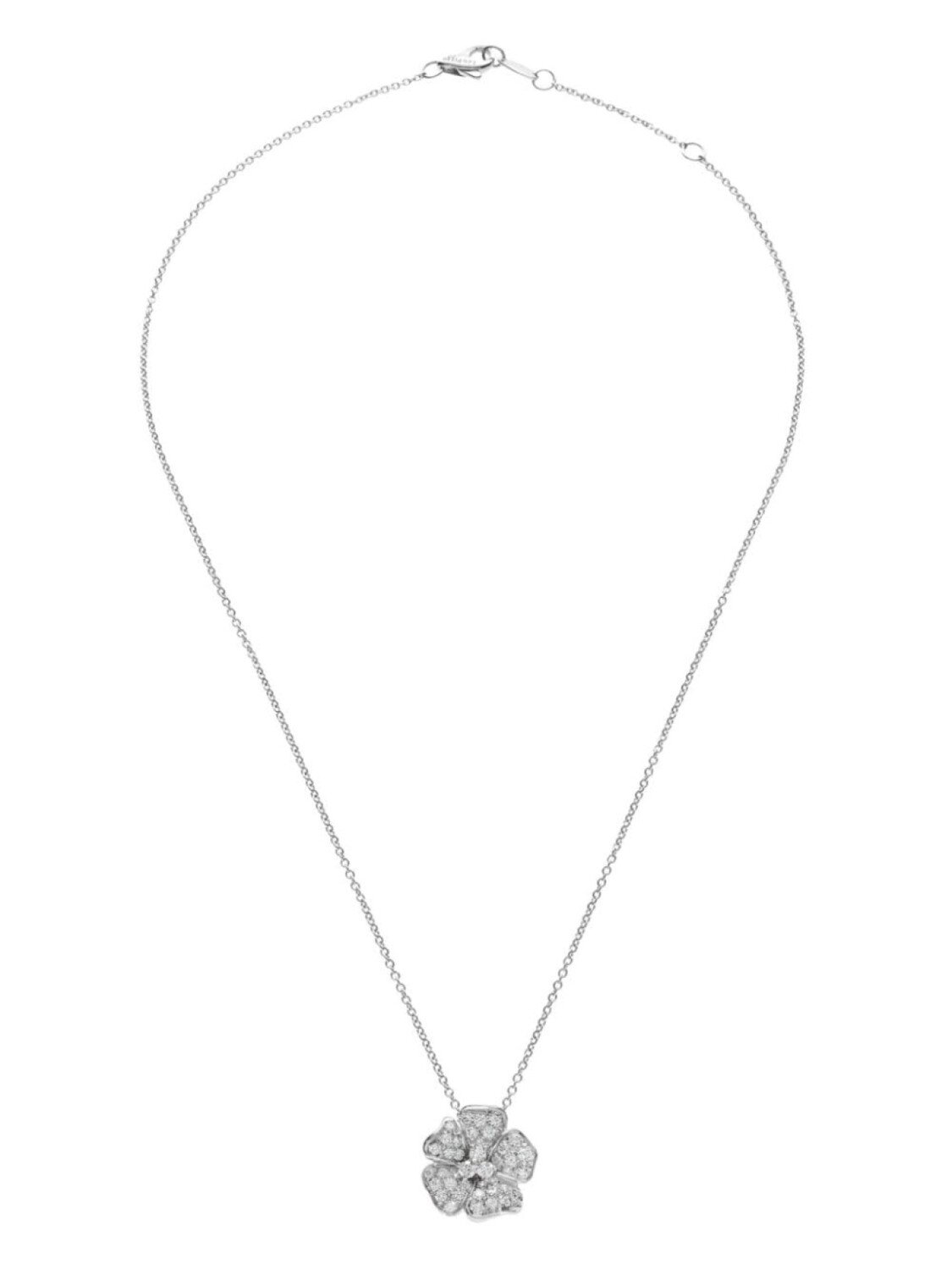 

Колье Flora из белого золота с бриллиантами LEO PIZZO, серебряный