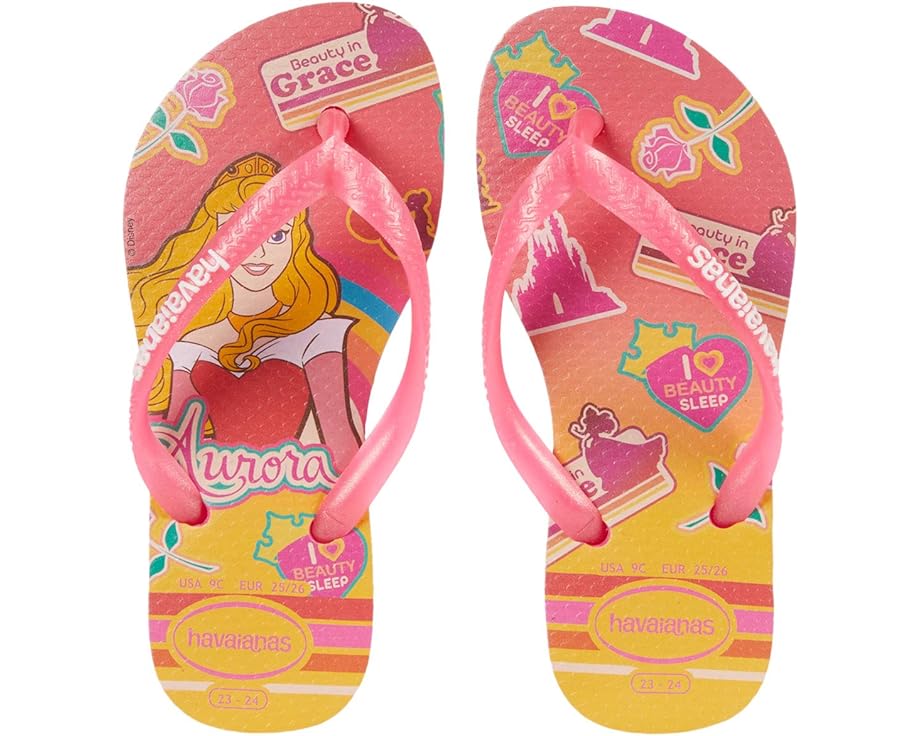 Сандалии Havaianas Slim Princess Flip Flop Sandal, цвет Pink Flux