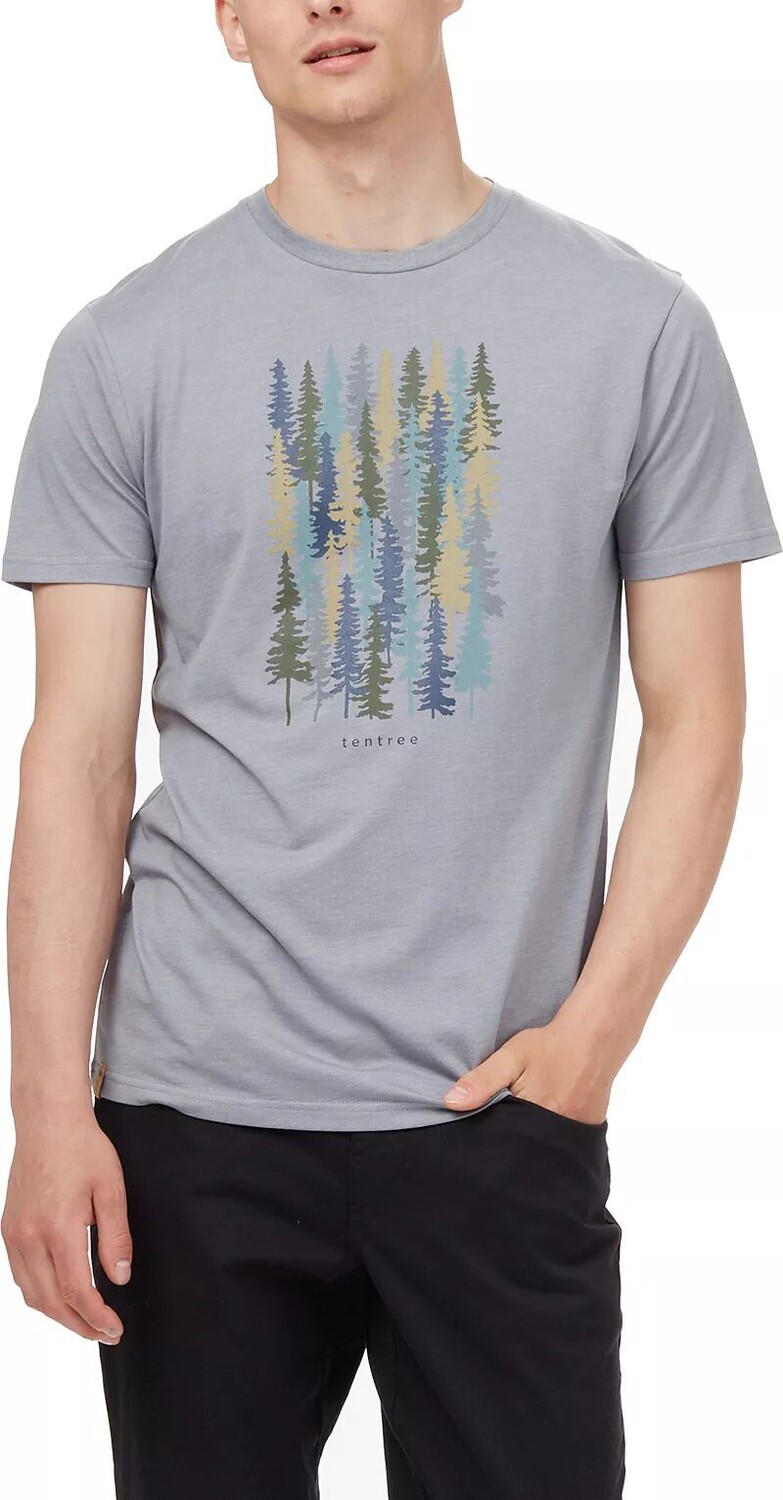 

Tentree Мужская футболка с украшением, серый