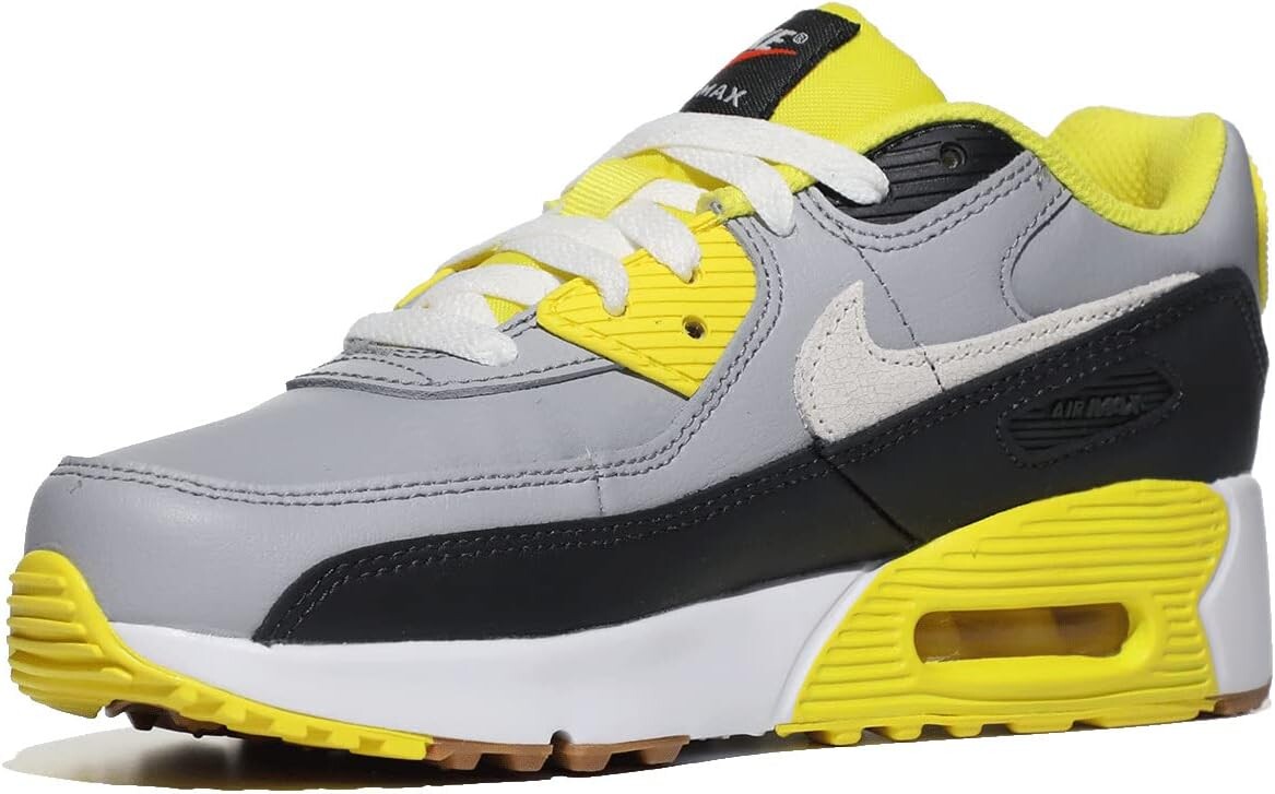 

Кроссовки Air Max 90 LTR Nike, цвет Wolf Grey/White/Anthracite/Yellow Strike