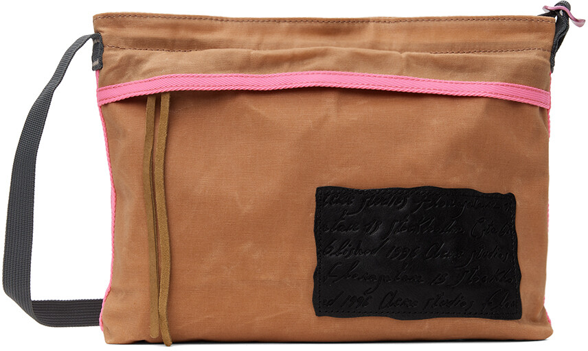 

Оранжевая сумка через плечо с нашивкой Acne Studios
