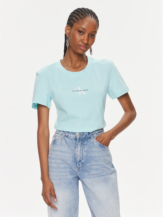 

Футболка узкого кроя Calvin Klein, синий