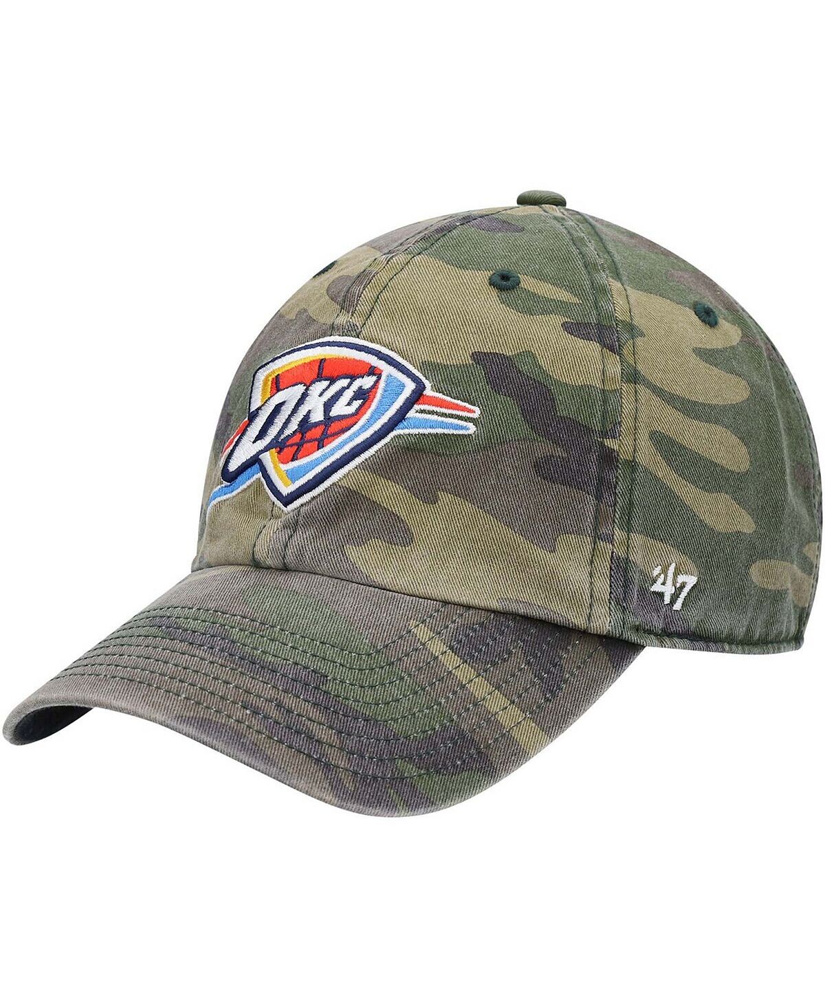 

Мужская камуфляжная регулируемая шапка Oklahoma City Thunder Clean Up '47 Brand