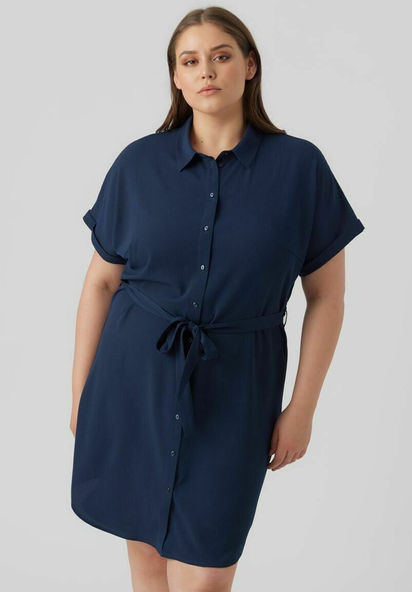 

Платье-рубашка Vero Moda, темно-синий
