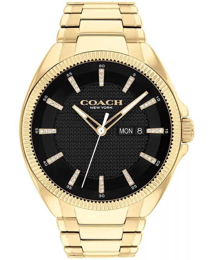 

Мужские часы Jackson из нержавеющей стали золотистого цвета, 45 мм COACH, золото