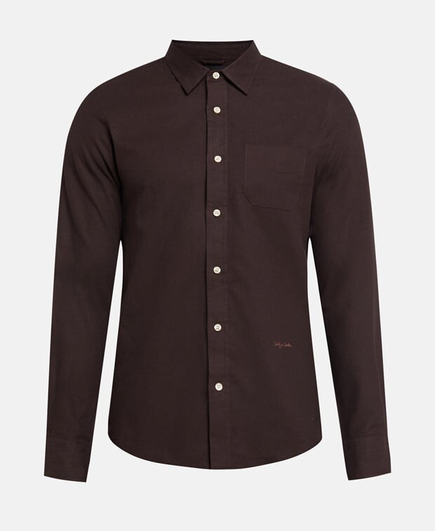 

Рубашка с длинными рукавами – стандартный крой. Scotch & Soda, тан
