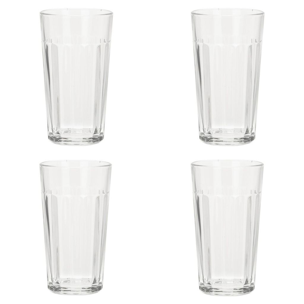 

H&S Decoration Стаканы 350 мл, набор из 4 шт. из прозрачного стекла 14,5x8,5 см