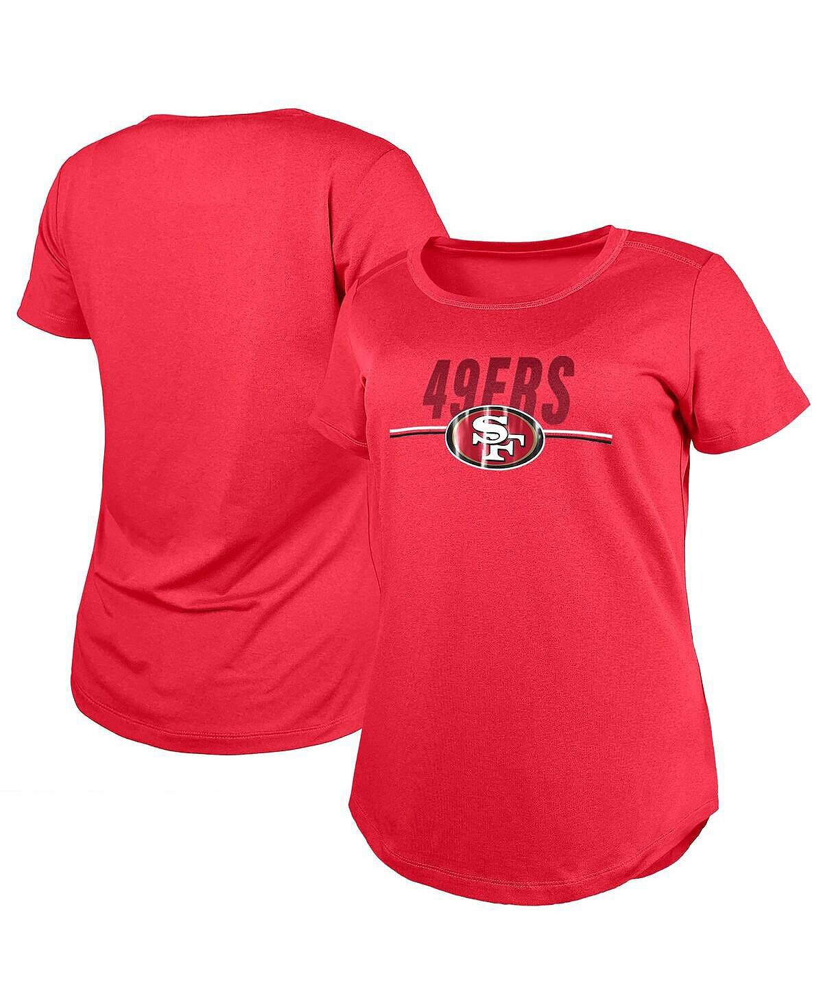 

Женская футболка Scarlet San Francisco 49ers 2023 Training Camp NFL New Era