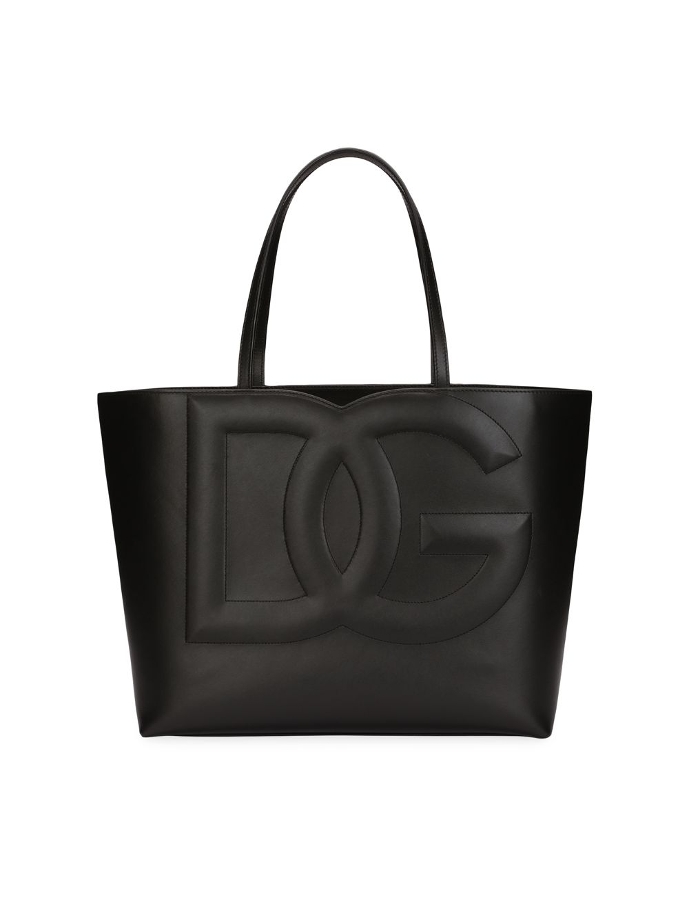 цена Кожаная сумка-тоут с логотипом DG DOLCE&GABBANA