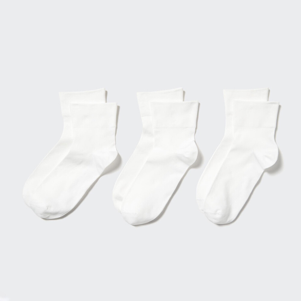 

Женские носки Uniqlo однотонные 3 пары, белый