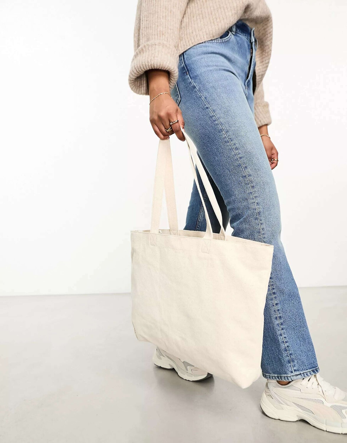 

Бумажная сумка-тоут с отделением для ноутбука ASOS натурального цвета - NUDE