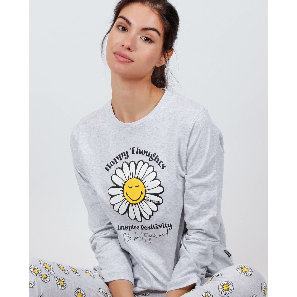 

Пижама Smiley Happy Thoughts, серый