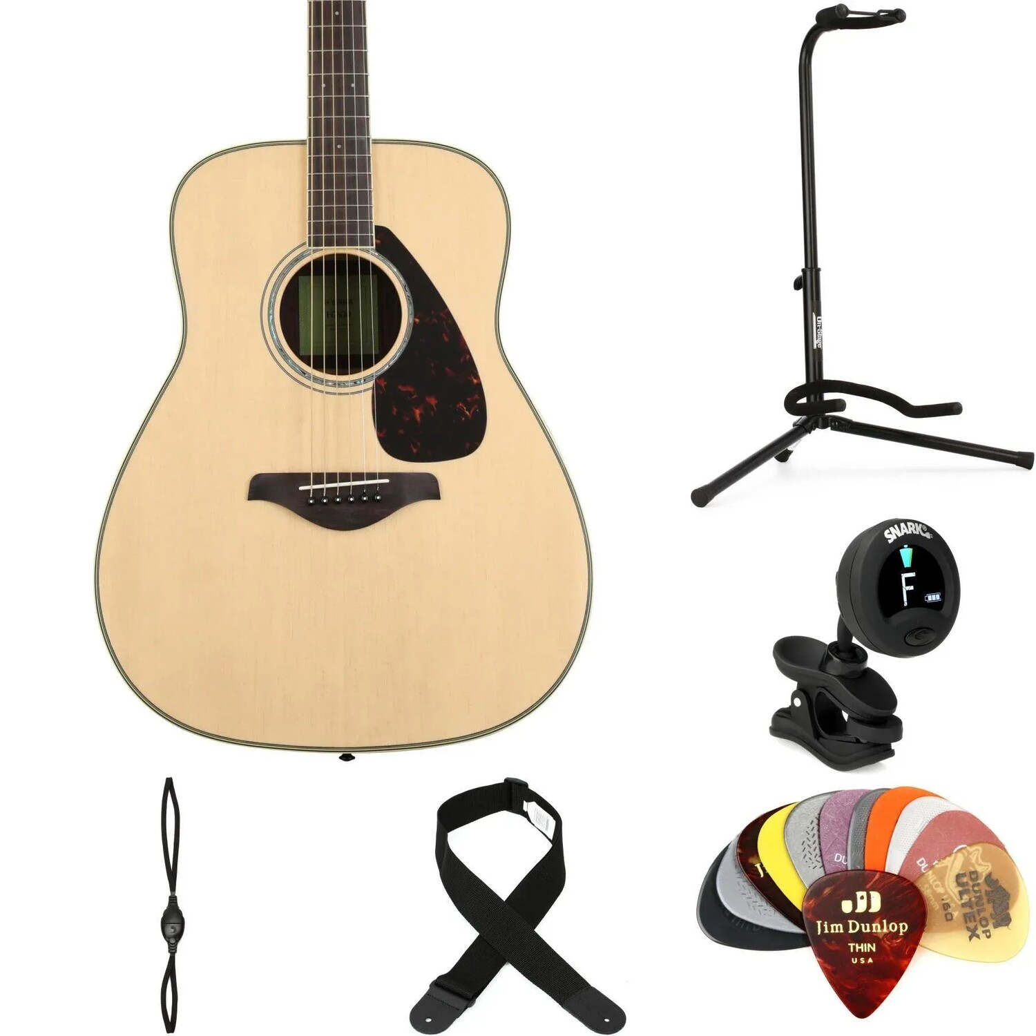 

Комплект предметов первой необходимости Yamaha FG830 Dreadnought — натуральный