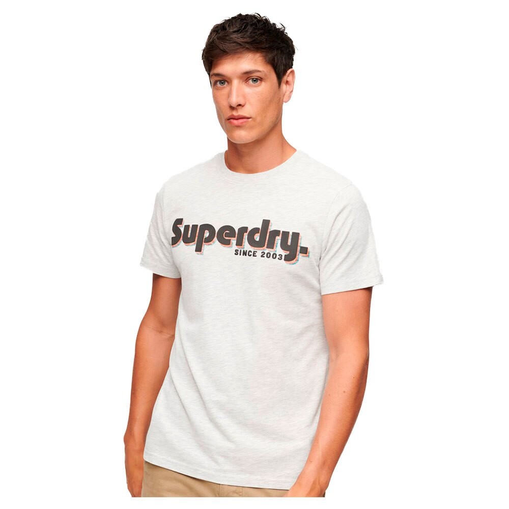 

Футболка Superdry Terrain Logo Classic Short Sleeve Round Neck, серый