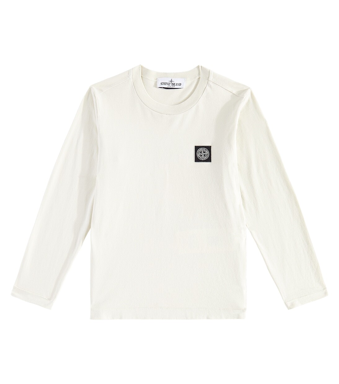 

Футболка Compass из хлопкового джерси Stone Island Junior, бежевый