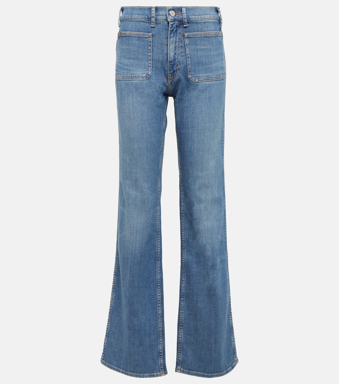 цена Расклешенные джинсы средней посадки Polo Ralph Lauren, красный