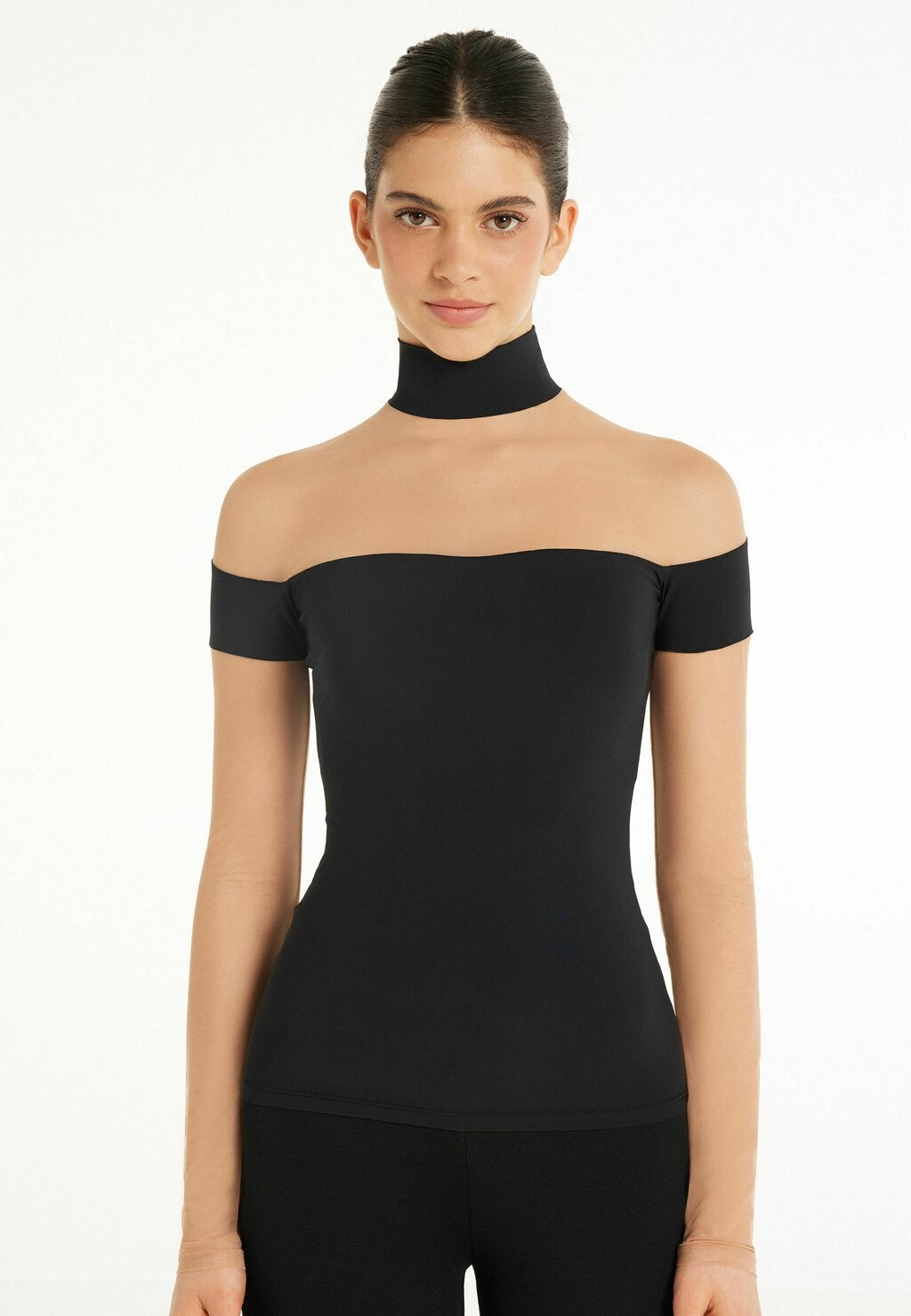 

Топ Tezenis, черный металлик