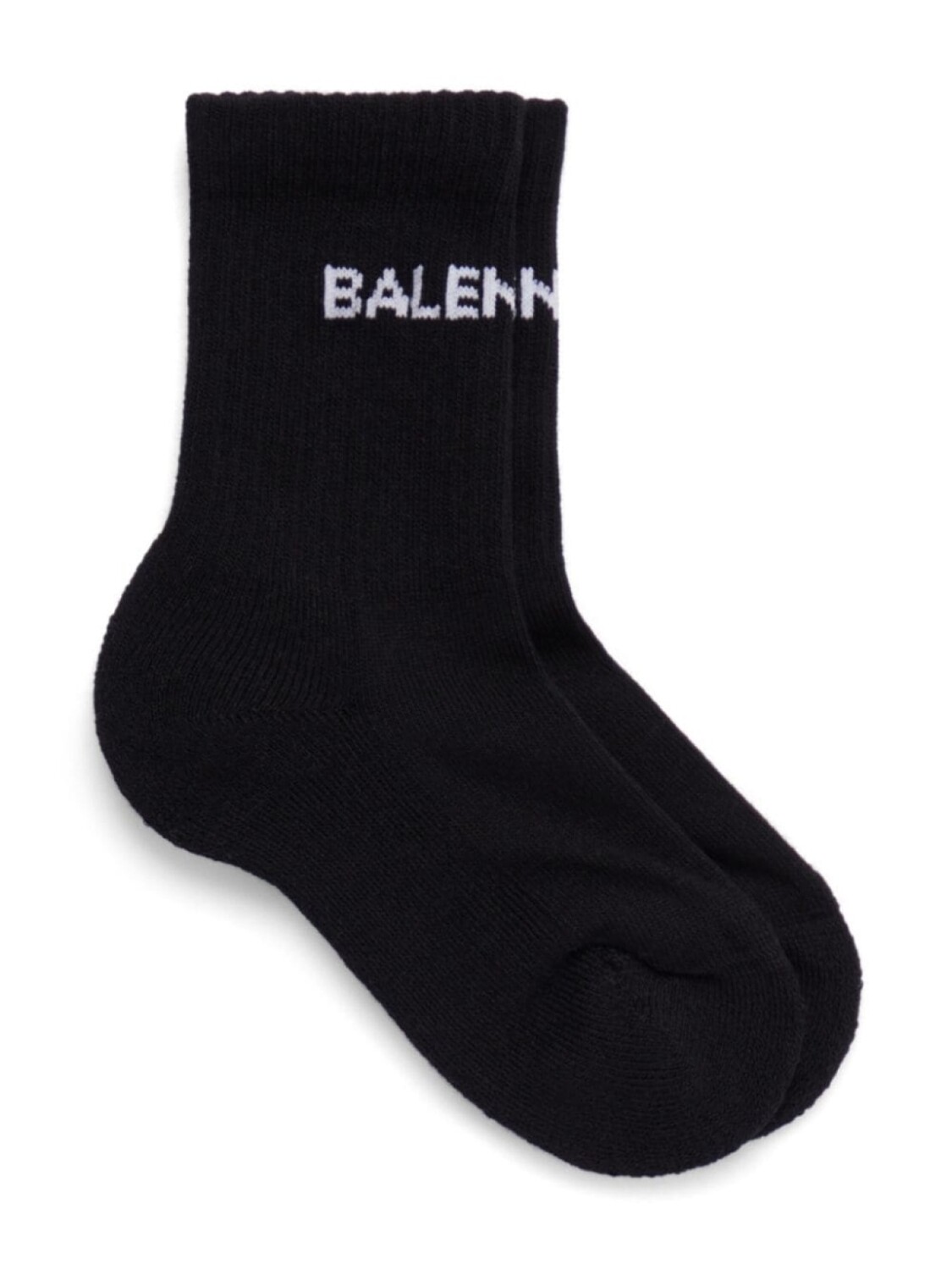 

Balenciaga Kids носки вязки интарсия с логотипом, черный