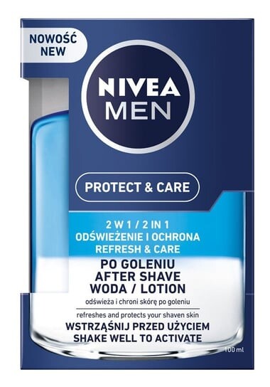 

Средство после бритья 2 в 1, 100 мл Nivea, Men Protect & Care