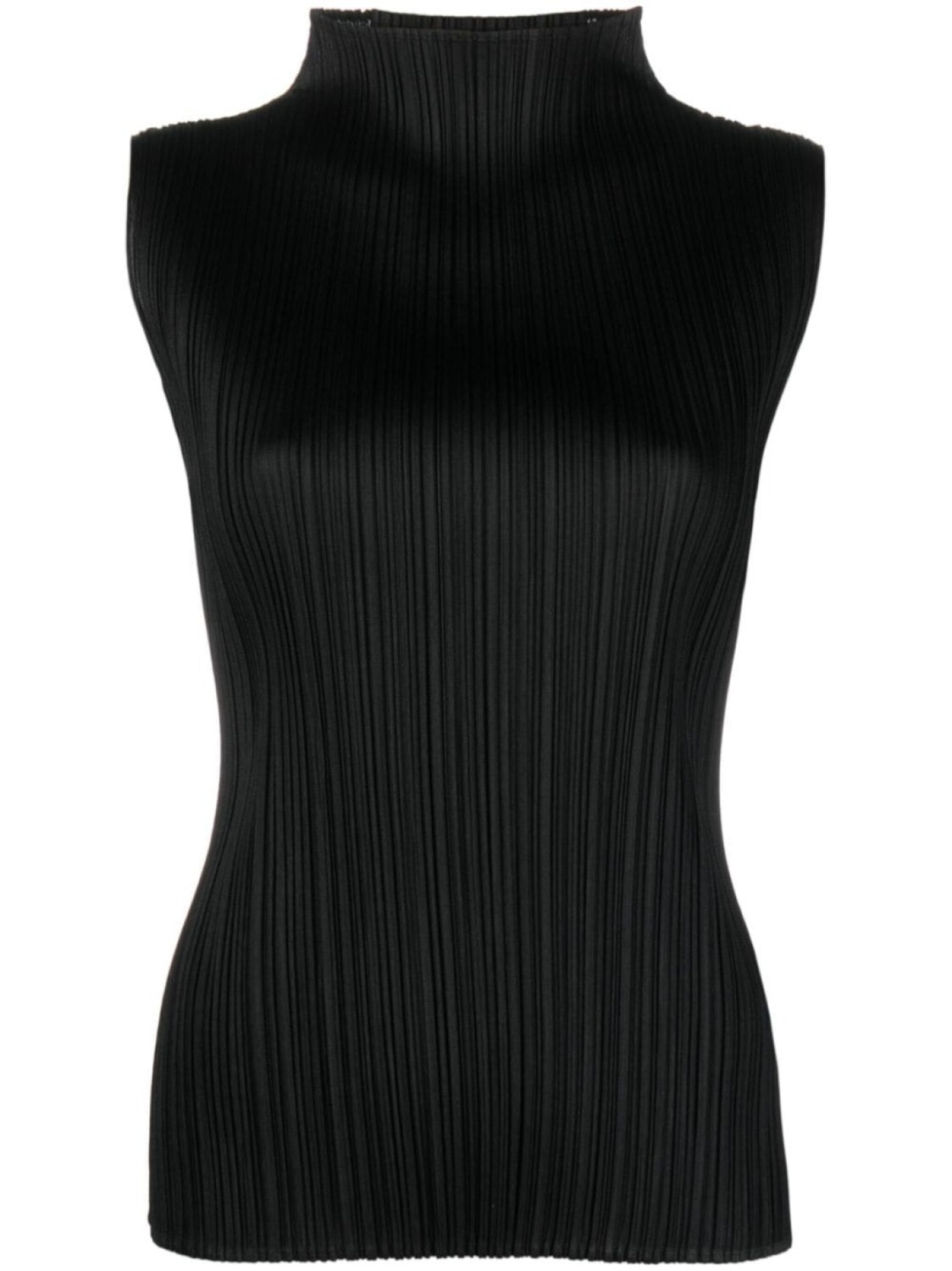 

Pleats Please Issey Miyake плиссированный топ Basics без рукавов, черный