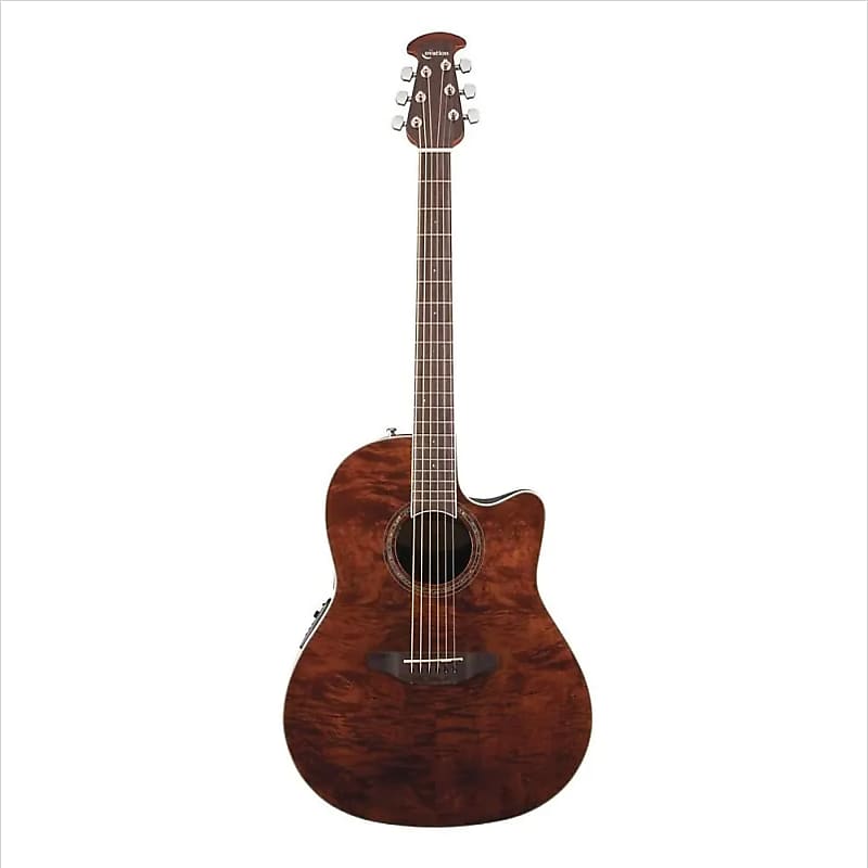 Акустическая гитара Ovation CS24P-NBM Celebrity Plus Selected Figured Top 6-String Acoustic-Electric Guitar w/Gig Bag