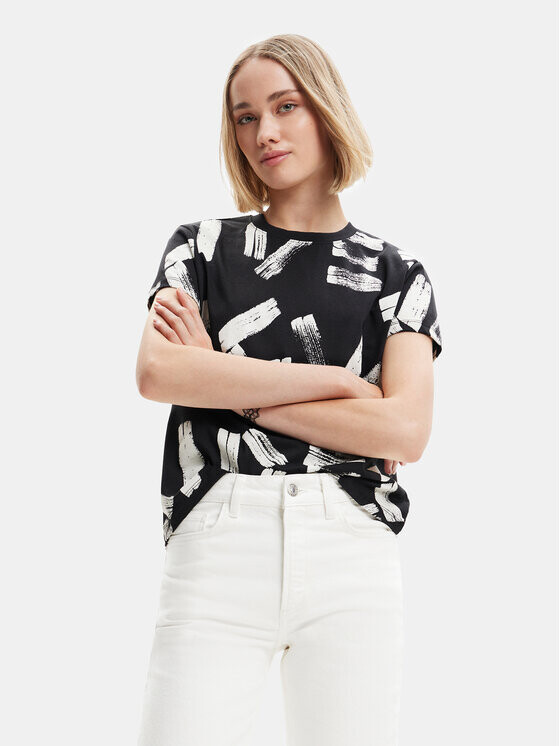 

Футболка стандартного кроя Desigual, черный