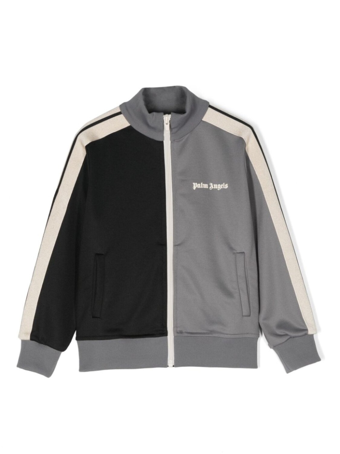 

Palm Angels Kids спортивная куртка в стиле колор-блок, черный