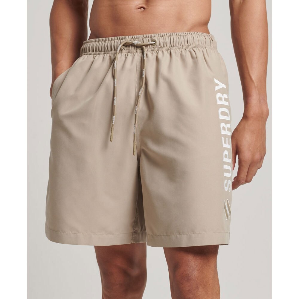 

Шорты для плавания Superdry Code Applique 19´´, бежевый