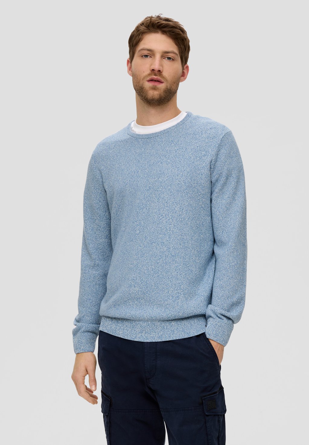 

Вязаный свитер MIT CREW NECK s.Oliver, цвет hellblau