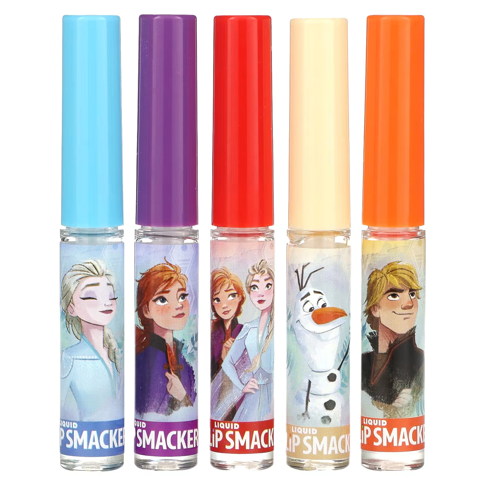 Lip Smacker Disney Frozen жидкий блеск для губ набор разных вкусов 5 шт. 14 мл (0,45 жидк. унции) lip smacker frozen ii набор для красоты из 9 предметов