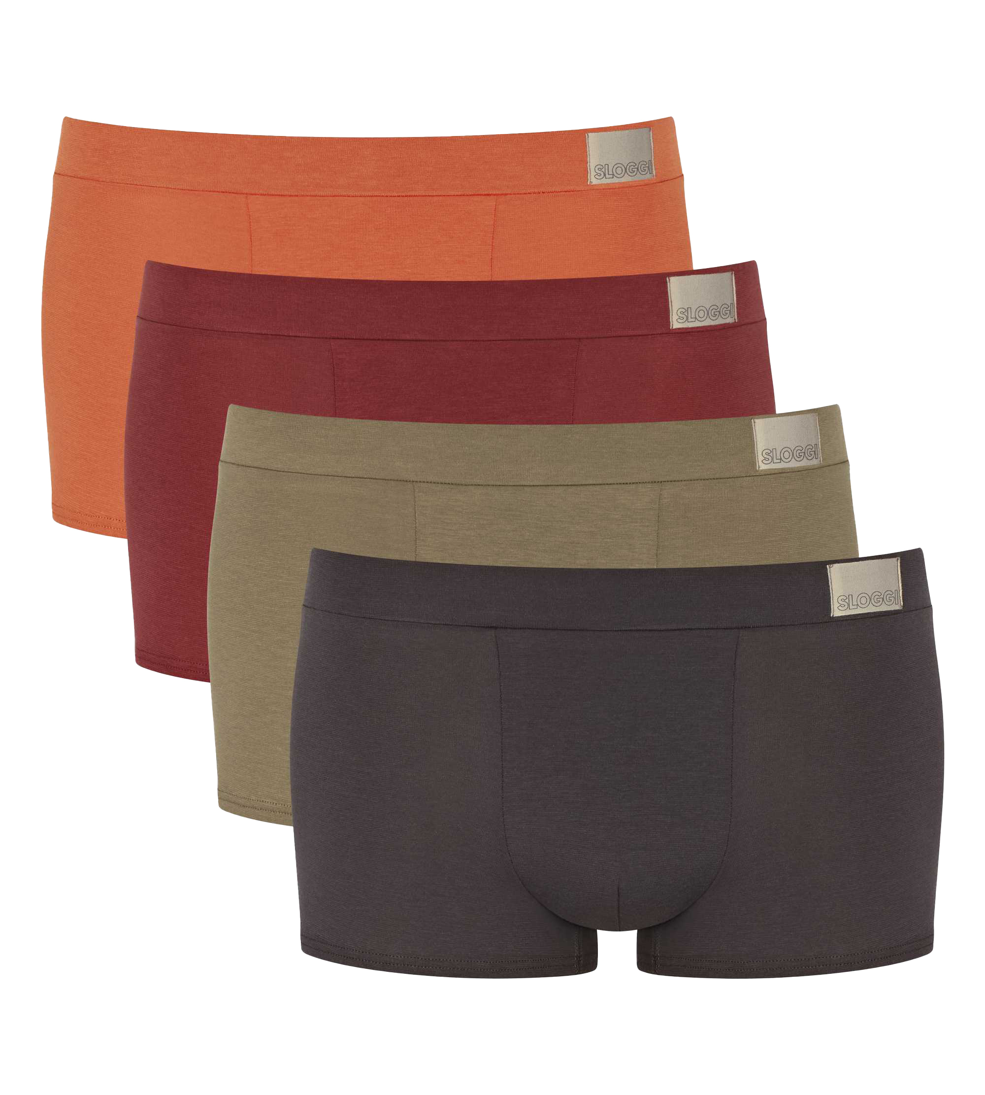 

Боксеры Sloggi Boxershort 4 шт, цвет Braun Mix