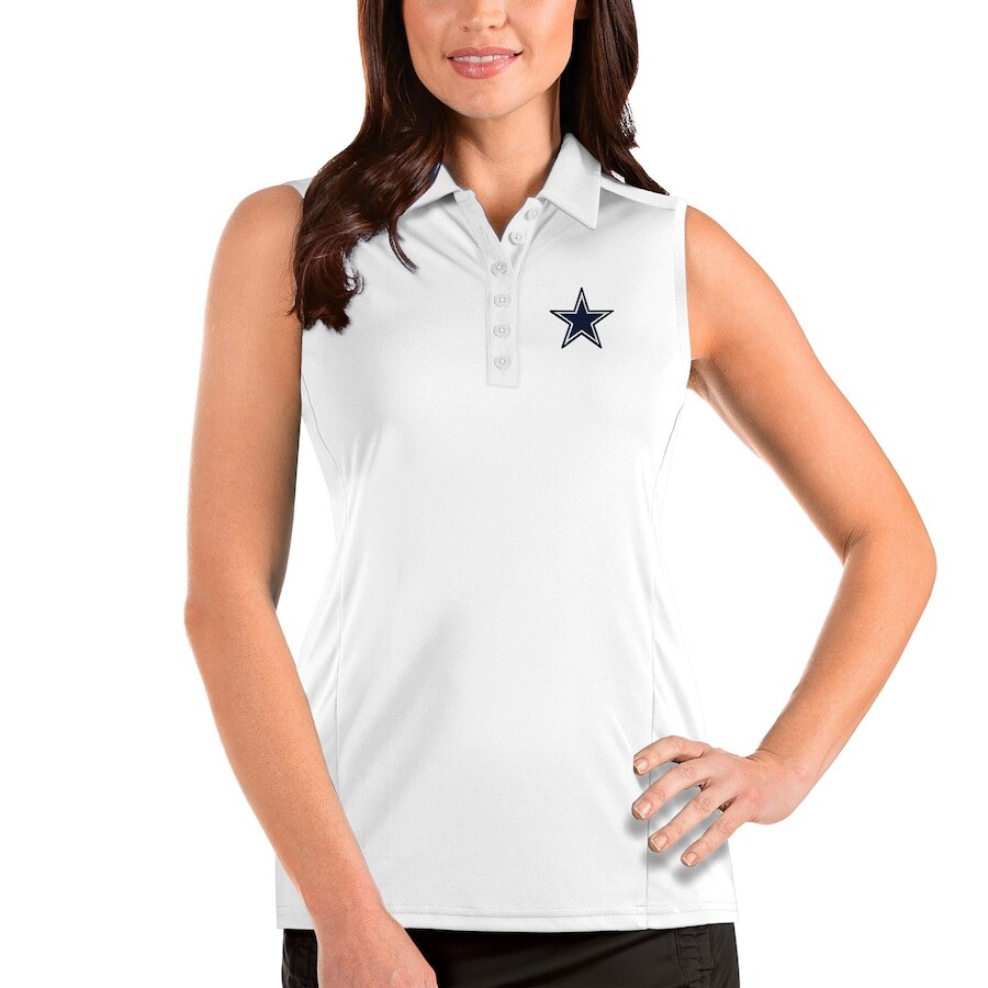 

Поло без рукавов Antigua Dallas Cowboys, белый