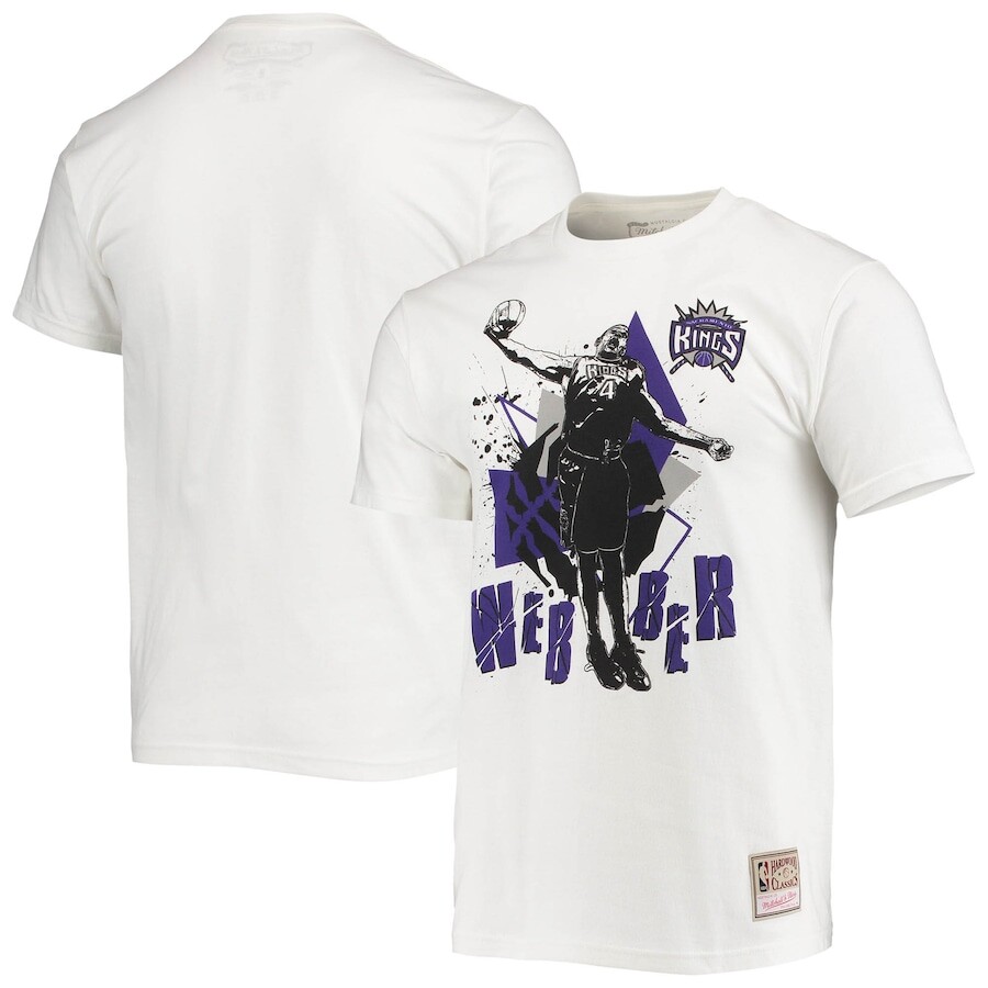 

Футболка с коротким рукавом Mitchell & Ness Sacramento Kings, белый