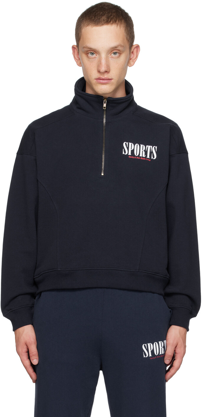 

Темно-синяя спортивная толстовка Sporty & Rich, Синий