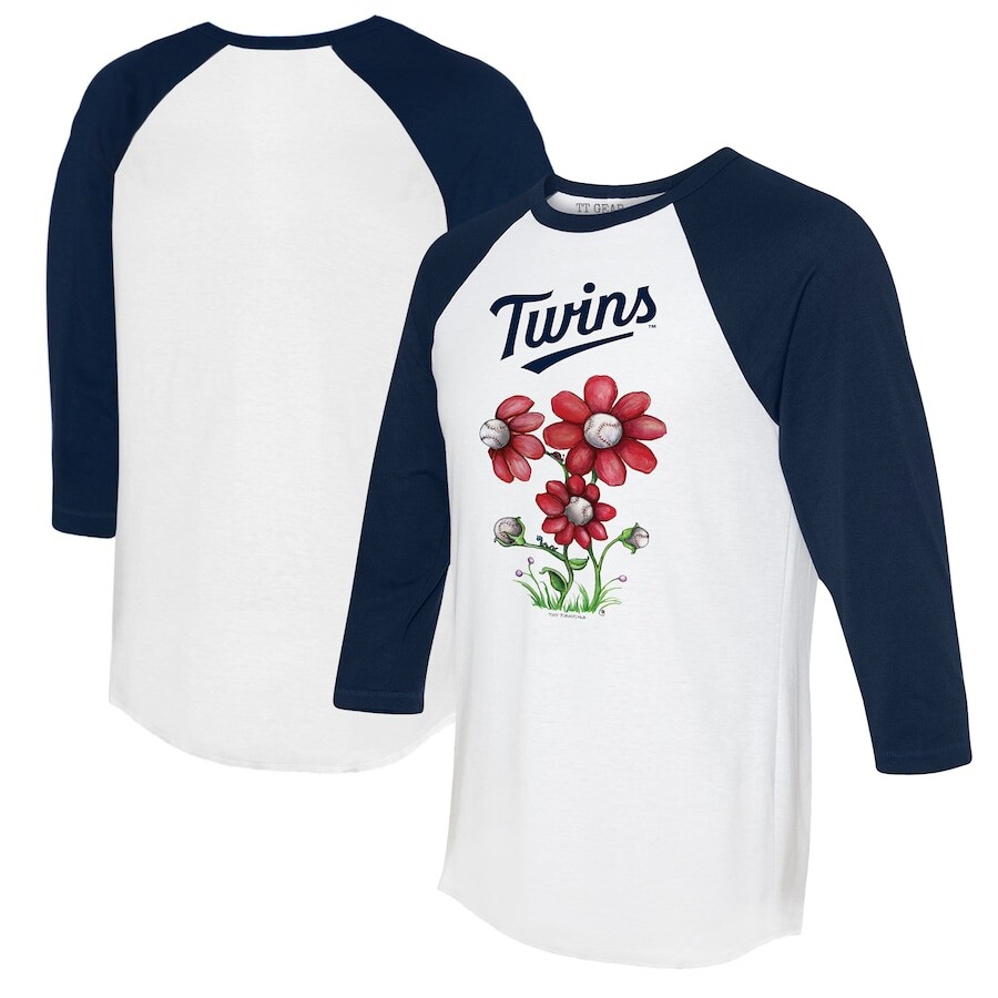 

Футболка с длинным рукавом Tiny Turnip Minnesota Twins, белый