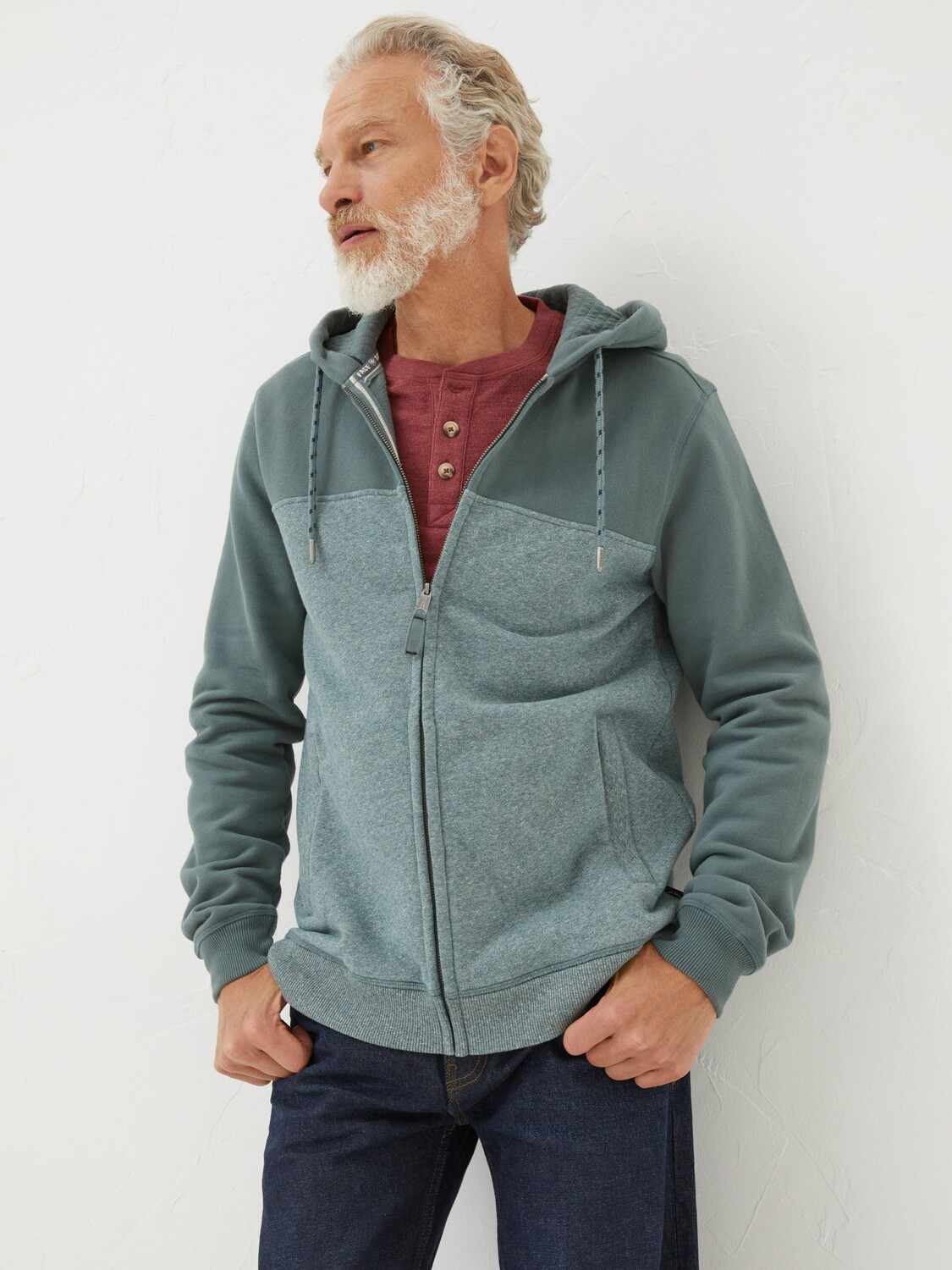 

Толстовка на молнии Brooke Cut And Sew FatFace, зеленый/мульти