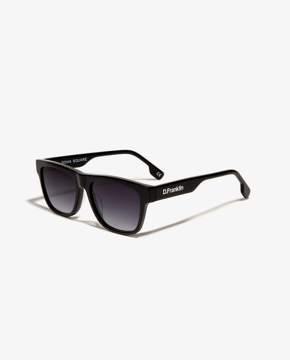 Черные квадратные солнцезащитные очки-унисекс D.Franklin с градиентными линзами D.Franklin, черный intercontinental doha hotel