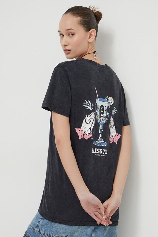 Хлопковая футболка Kaotiko, черный