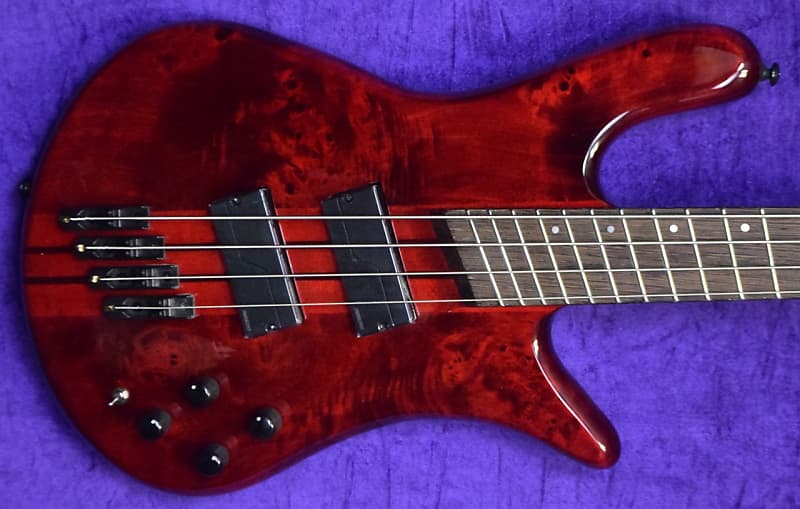 Басс гитара Spector NS Dimension 4, Inferno Red Gloss w/ Wenge. цена и фото