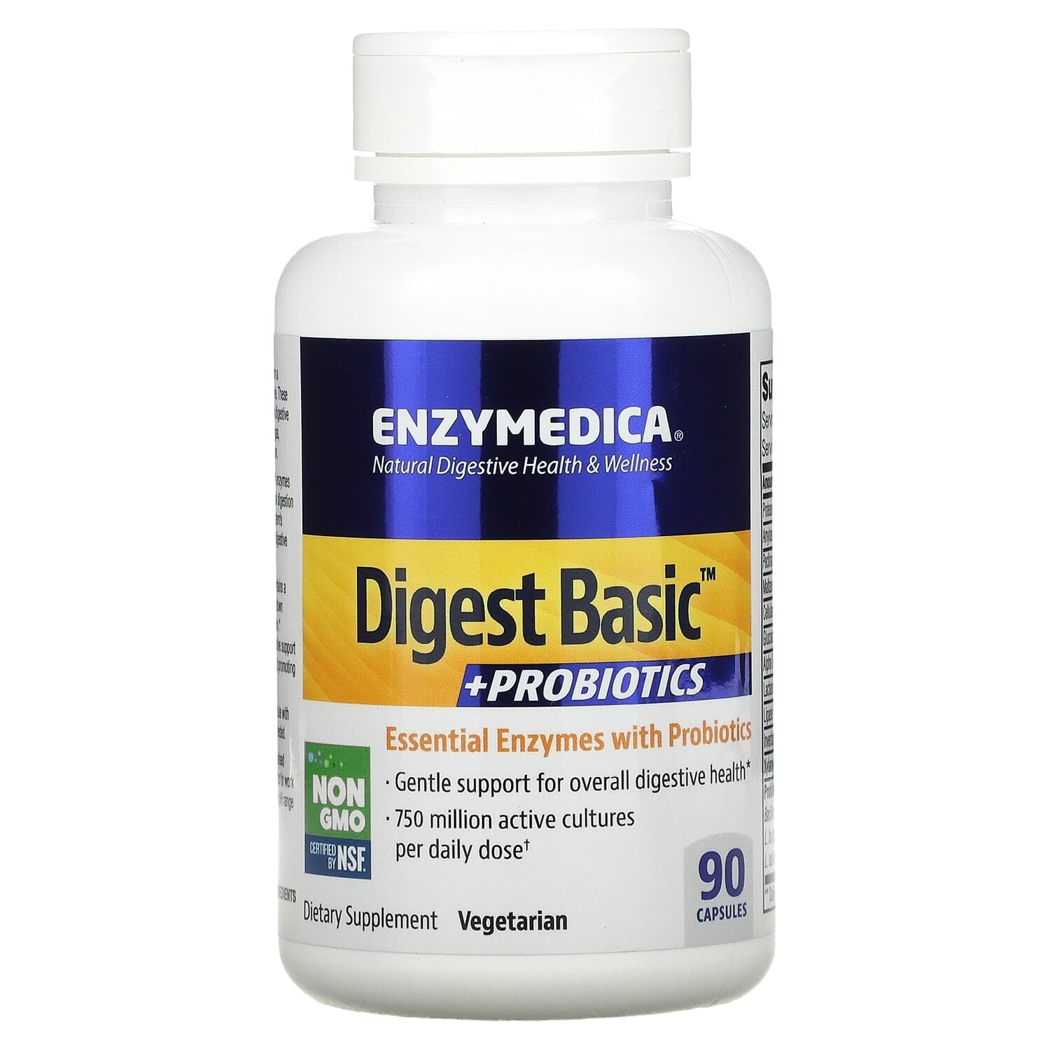 

Digest Basic с пробиотиками, 90 капсул, Enzymedica