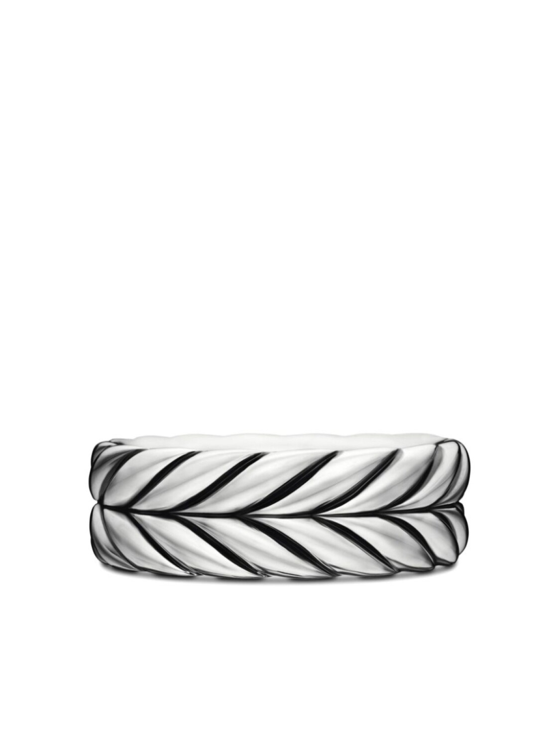 

Шевронное кольцо из стерлингового серебра David Yurman, серебряный