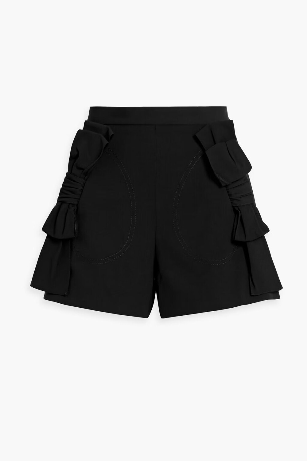 

Твиловые шорты с бантом Redvalentino, черный