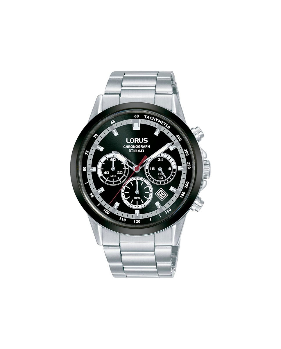 цена Мужские часы Sport man RT397JX9 со стальным и серебряным ремешком Lorus, серебро