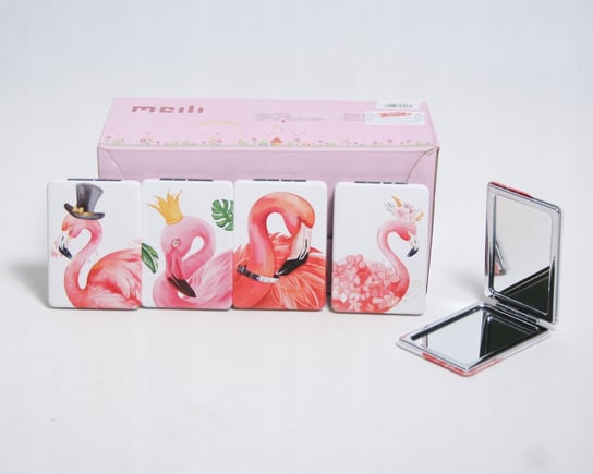 Складное карманное зеркало для сумки Flamingo Midex, розовый